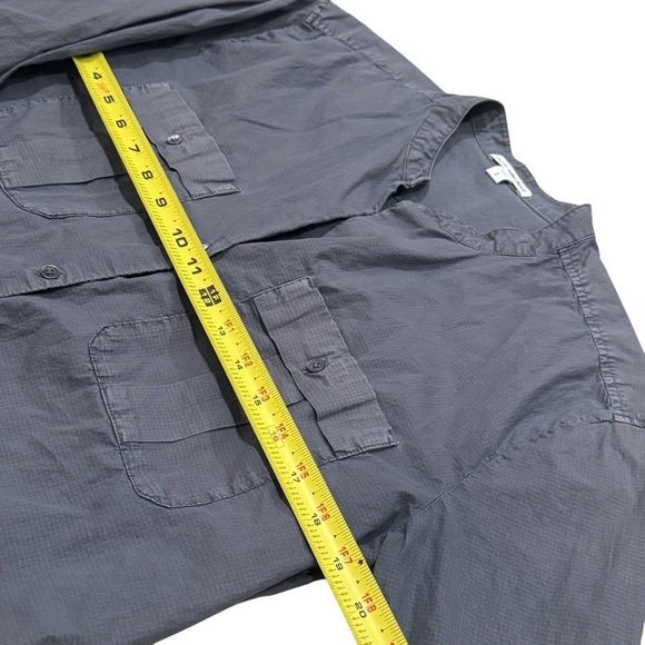 James Perse Gray Long Sleeve City Hipster Ripstop Button Up Women’s Size M - Picture 8 of 10